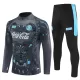 SSC Naples Sweat d'Entraînement Homme 2025-26 Quart-Zip Noire