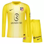 Maillot Gardien Atlético Madrid Enfant 2025-26 Jaune Manches Longues