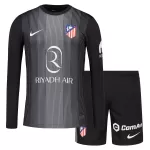 Maillot Gardien Atlético Madrid Enfant 2025-26 Noire Manches Longues