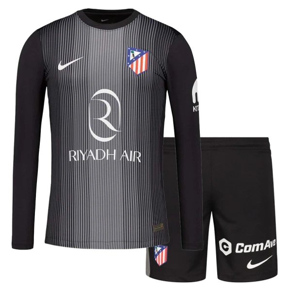 Maillot Gardien Atlético Madrid Enfant 2025-26 Noire Manches Longues Maillot Gardien Atlético Madrid Enfant 2025-26 Noire Manches Longues