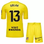 Maillot Gardien Atlético Madrid Oblak 13 Enfant 2025-26 Jaune