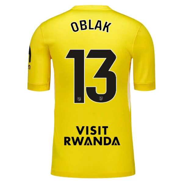 Maillot Gardien Atlético Madrid Oblak 13 Enfant 2025-26 Jaune