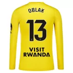 Maillot Gardien Atlético Madrid Oblak 13 Homme 2025-26 Jaune Manches Longues