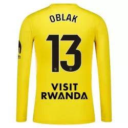 Maillot Gardien Atlético Madrid Oblak 13 Homme 2025-26 Jaune Manches Longues Maillot Gardien Atlético Madrid Oblak 13 Homme 2025-26 Jaune Manches Longues