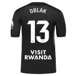 Maillot Gardien Atlético Madrid Oblak 13 Homme 2025-26 Noire