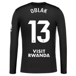 Maillot Gardien Atlético Madrid Oblak 13 Homme 2025-26 Noire Manches Longues Maillot Gardien Atlético Madrid Oblak 13 Homme 2025-26 Noire Manches Longues