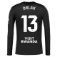 Maillot Gardien Atlético Madrid Oblak 13 Homme 2025-26 Noire Manches Longues