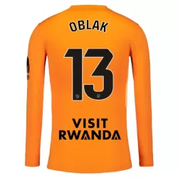 Maillot Gardien Atlético Madrid Oblak 13 Homme 2025-26 Orange Manches Longues Maillot Gardien Atlético Madrid Oblak 13 Homme 2025-26 Orange Manches Longues