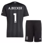 Maillot Gardien Liverpool A. Becker 1 Enfant 2025-26 Noire