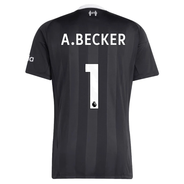 Maillot Gardien Liverpool A. Becker 1 Homme 2025-26 Noire Maillot Gardien Liverpool A. Becker 1 Homme 2025-26 Noire