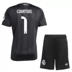 Maillot Gardien Real Madrid Courtois 1 Enfant 2025-26 Noire