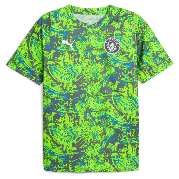 Maillot Manchester City Pre-Match Homme 2025-26 Verte