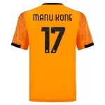 Maillot AS Roma Manu Kone 17 Homme Extérieur 2025-26