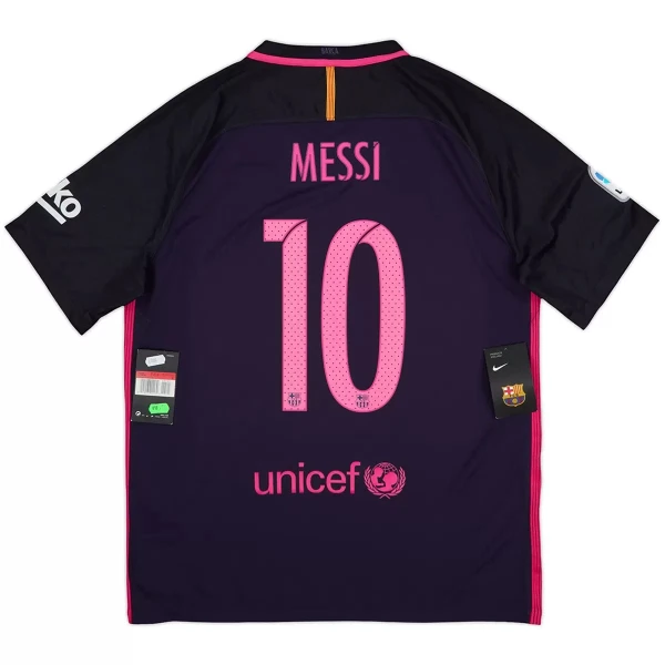 Maillot FC Barcelone Messi 10 2016-17 Homme Extérieur Rétro Maillot FC Barcelone Messi 10 2016-17 Homme Extérieur Rétro