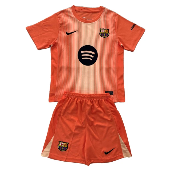 Maillot Gardien FC Barcelone Enfant 2025-26 Orange Maillot Gardien FC Barcelone Enfant 2025-26 Orange