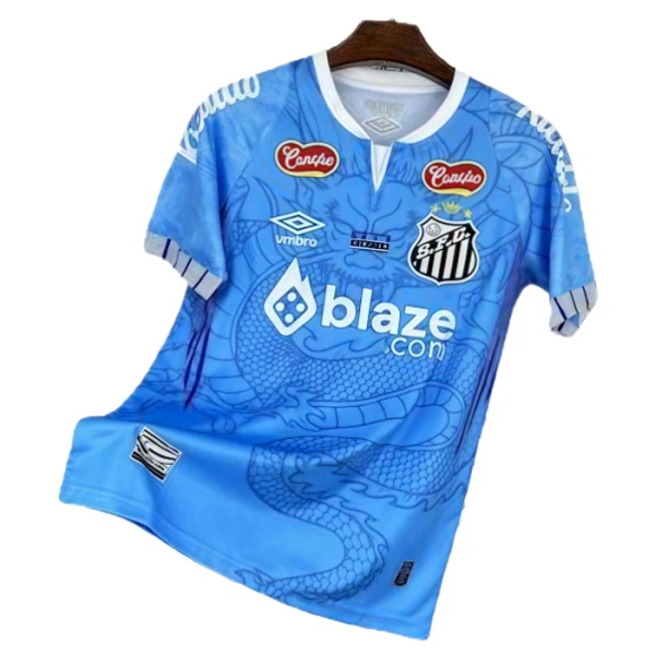 Maillot Santos FC Dragon Homme 2025-26 Bleue Maillot Santos FC Dragon Homme 2025-26 Bleue