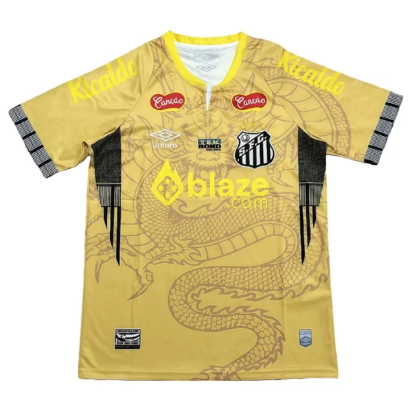 Maillot Santos FC Dragon Homme 2025-26 Jaune Maillot Santos FC Dragon Homme 2025-26 Jaune