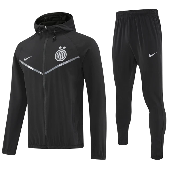 Inter Milan Veste à Capuche Homme 2025-26 Noire Inter Milan Veste à Capuche Homme 2025-26 Noire