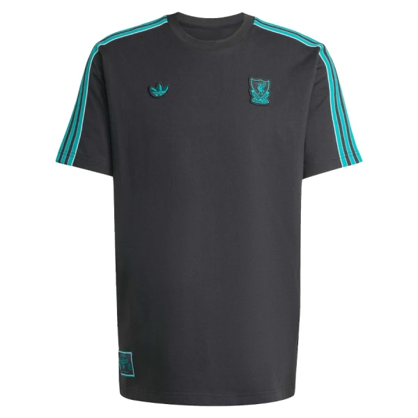 Maillot Liverpool Terrace Icons Homme 2025-26 Noire Maillot Liverpool Terrace Icons Homme 2025-26 Noire