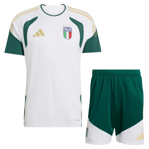 Italie Maillot d'Entraînement Enfant Coupe du Monde 2026 Blanche
