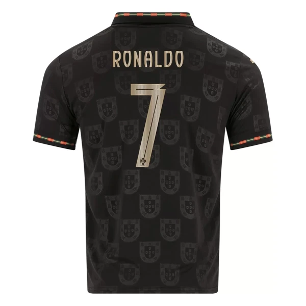 Maillot Portugal Black Panther Ronaldo 7 Homme 2025-26 Maillot Portugal Black Panther Ronaldo 7 Homme 2025-26