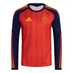 Maillot Manches Longues Espagne Homme Domicile Coupe du Monde 2026