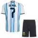 Maillot Argentine De Paul 7 Enfant Domicile Coupe du Monde 2026
