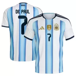Maillot Argentine De Paul 7 Homme Domicile Coupe du Monde 2026