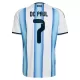 Maillot Argentine De Paul 7 Homme Domicile Coupe du Monde 2026