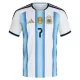 Maillot Argentine De Paul 7 Homme Domicile Coupe du Monde 2026