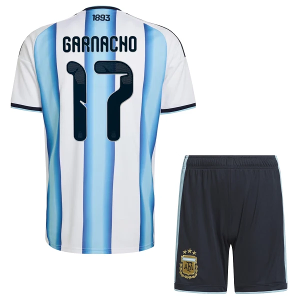Maillot Argentine Garnacho 17 Enfant Domicile Coupe du Monde 2026
