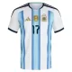 Maillot Argentine Garnacho 17 Homme Domicile Coupe du Monde 2026
