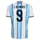 Maillot Argentine J. Alvarez 9 Enfant Domicile Coupe du Monde 2026