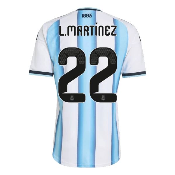 Maillot Argentine Lautaro Martinez 22 Enfant Domicile Coupe du Monde 2026