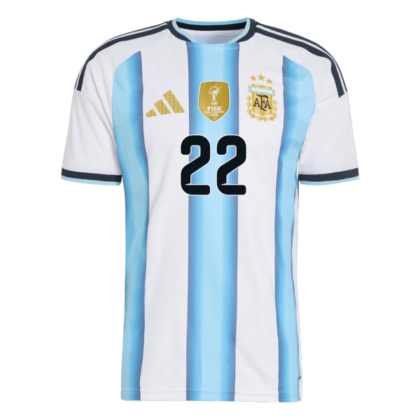 Maillot Argentine Lautaro Martinez 22 Enfant Domicile Coupe du Monde 2026