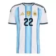 Maillot Argentine Lautaro Martinez 22 Enfant Domicile Coupe du Monde 2026