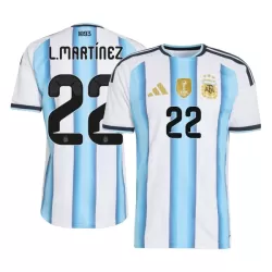 Maillot Argentine Lautaro Martinez 22 Homme Domicile Coupe du Monde 2026