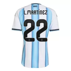 Maillot Argentine Lautaro Martinez 22 Homme Domicile Coupe du Monde 2026