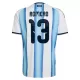 Maillot Argentine Romero 13 Homme Domicile Coupe du Monde 2026