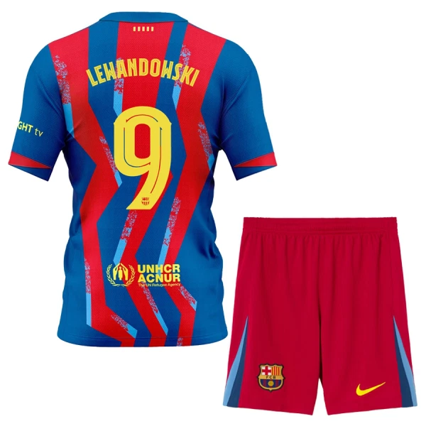 Maillot FC Barcelone Lewandowski 9 Enfant Fourth 2025-26