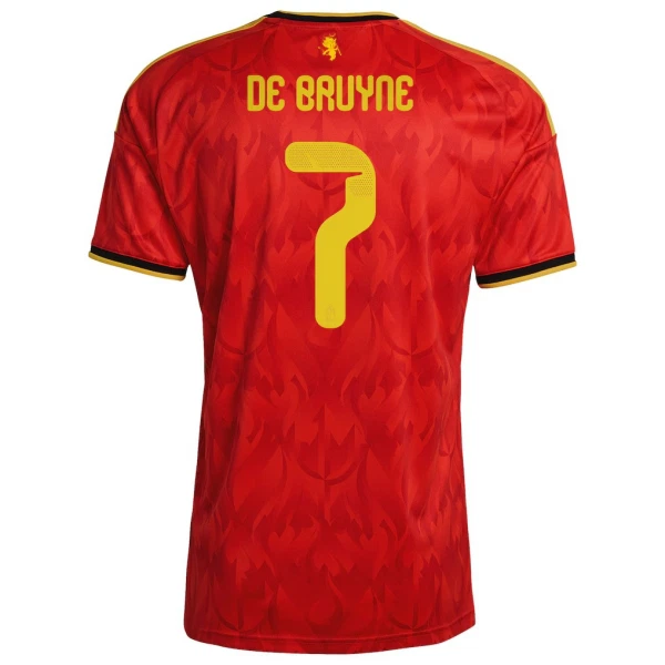 Maillot Belgique De Bruyne 7 Homme Domicile Coupe du Monde 2026