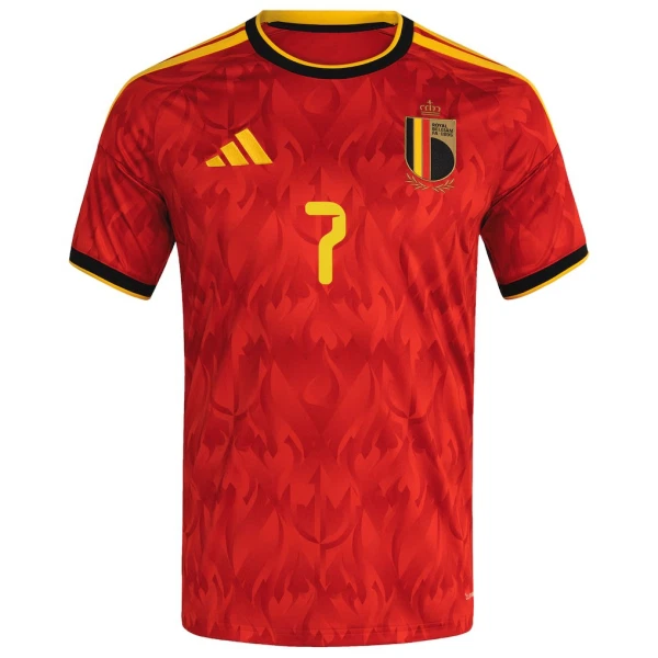 Maillot Belgique De Bruyne 7 Homme Domicile Coupe du Monde 2026
