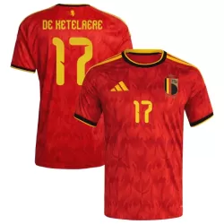 Maillot Belgique De Ketelaere 17 Homme Domicile Coupe du Monde 2026