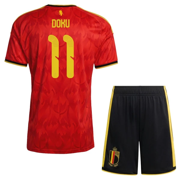 Maillot Belgique Doku 11 Enfant Domicile Coupe du Monde 2026