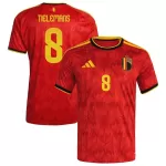 Maillot Belgique Tielemans 8 Homme Domicile Coupe du Monde 2026