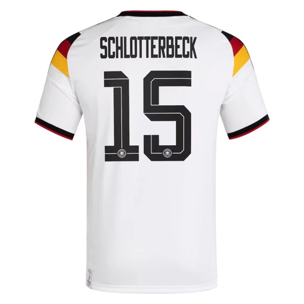 Maillot Allemagne N. Schlotterbeck 15 Homme Domicile Coupe du Monde 2026