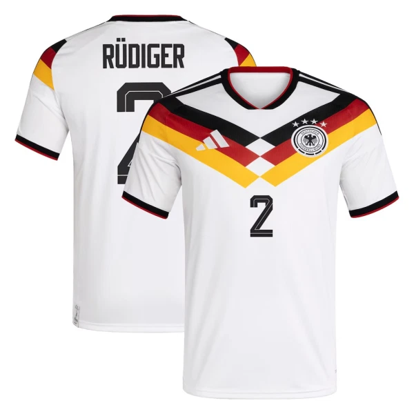 Maillot Allemagne Rudiger 2 Homme Domicile Coupe du Monde 2026
