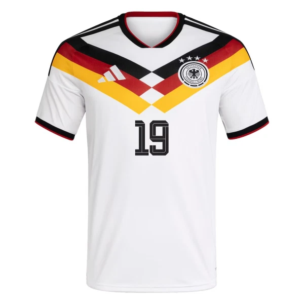 Maillot Allemagne Sane 19 Homme Domicile Coupe du Monde 2026