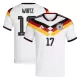 Maillot Allemagne Wirtz 17 Homme Domicile Coupe du Monde 2026