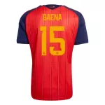 Maillot Espagne Baena 15 Homme Domicile Coupe du Monde 2026